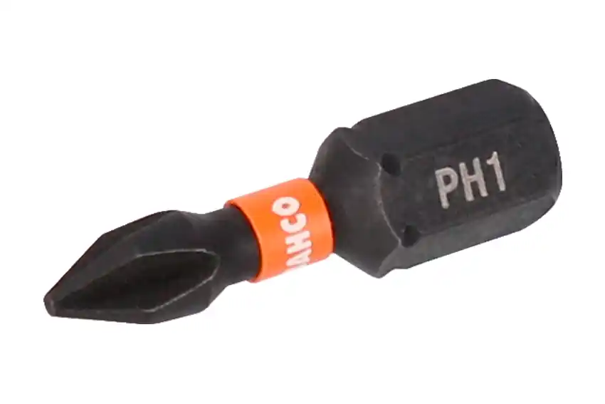 Wybór klientów Bit - końcówka udarowa PH1 / Bahco / mocowanie 1/4" / długość 25 mm / TORSION / 10 sztuk