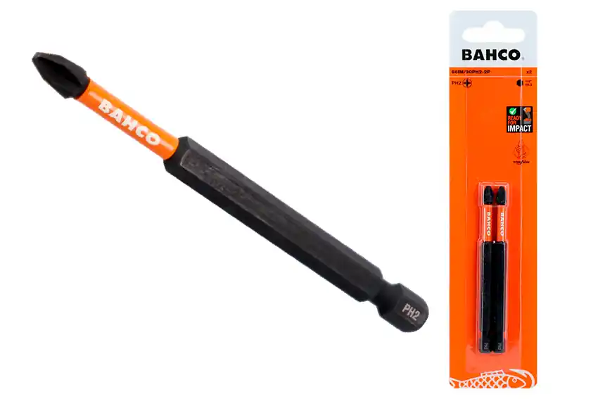 Bit - końcówka udarowa PH3 / Bahco / mocowanie 1/4" / długość 90 mm / TORSION / 2 sztuki Najlepsza cena