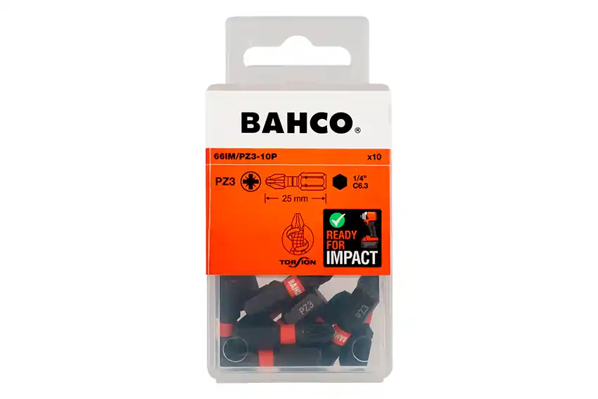 Bit - końcówka udarowa PZ3 / Bahco / mocowanie 1/4" / długość 25 mm / TORSION / 10 sztuk Sprawdź teraz