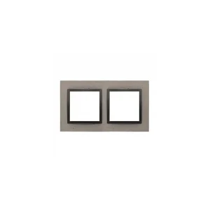 Bestseller Simon 54 Nature Ramka 2-krotna Nature-Beton, CZARNY CHARAKTER, IP20/IP44 DRN2/98