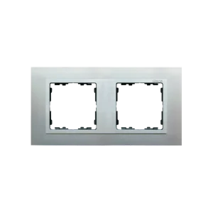 Zamów dziś Simon 82 Nature Ramka 2-krotna Nature-metal, Aluminium / pierścień aluminium mat 82927-33