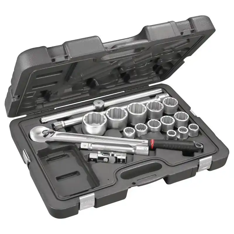 Zniżka KL.501 - Zestaw nasadek 3/4" w walizce, 19 mm - 55 mm
