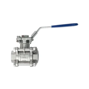 Bestseller Zawór kulowy gwintowany Flowmatik R 1/2 GW, PN63 3-elementowy, PTFE, 316 z płytą ISO5211 z blokadą