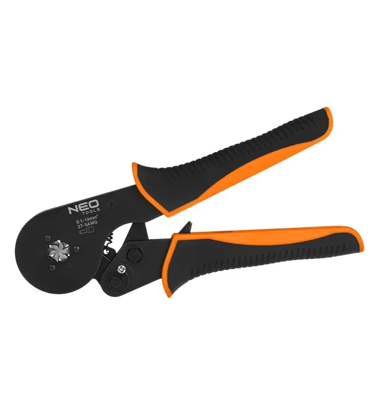 Bezpieczne zakupy Szczypce do zaciskania końcówek tulejkowych 6 kamieni, średnica tulejek 0.1 - 16 mm2 NEO Tools 01-548