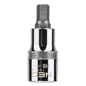 Bezpieczna płatność Końcówka sześciokątna na nasadce 1/2", H8 x 55 mm NEO Tools 08-773