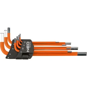 Bestseller Klucze sześciokątne 1.5-6 mm, zestaw 7 szt. NEO Tools 09-517