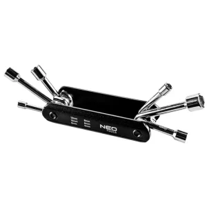 Bezpieczna płatność Klucze nasadowe sześciokątne - 5, 6, 8, 9, 10, 12 mm NEO Tools 09-570