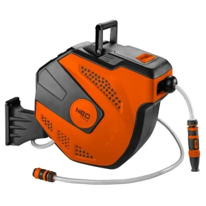 Zniżka Wąż z automatycznym zwijaczem 1/2", 20 m +2m NEO Tools 15-891