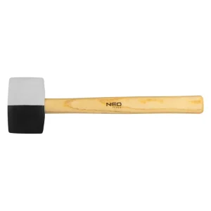 Do wyczerpania zapasów Młotek gumowy 58 mm/450 g, czarno-biała guma NEO Tools 25-067