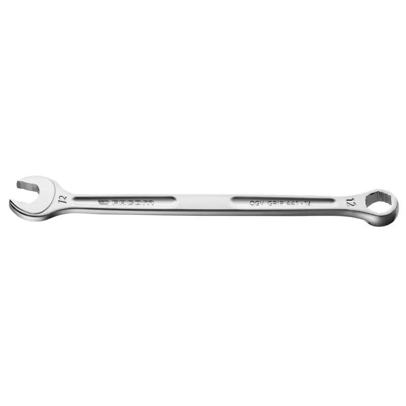 Wyprzedaż 441.12 - Klucz oczkowo-płaski długi do obrobionych śrub 6-kątnych OGV® GRIP, 12 mm