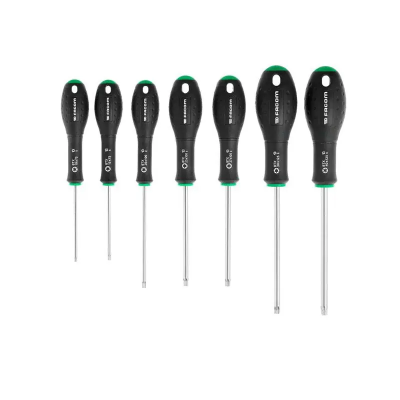 Nowy BTXJ7PB - Zestaw 7 wkrętaków Ergotwist® do śrub Torx®, T10 - T40
