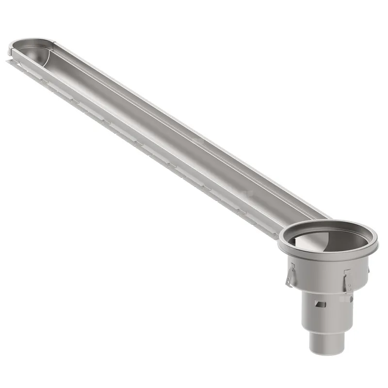 HYGIENICPRO Korpus kanału (do dokupienia syfon typ 562, kosz osadczy typ 780 oraz ruszt typ 697.250.150.50 ) wymiar 150x4000 E OUTLET odpływ na końcu, niski model kosz osadczy 780.004.010.05 Bezpieczne zakupy