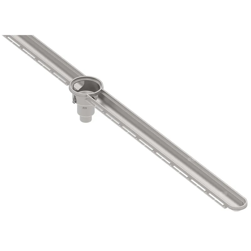 Promocja HYGIENICPRO Korpus kanału (do dokupienia syfon typ 562, kosz osadczy typ 780 oraz ruszt typ 697.250.150.50 ) wymiar 150x10000 C OUTLET odpływ na środku, niski model kosz osadczy 780.004.010.05