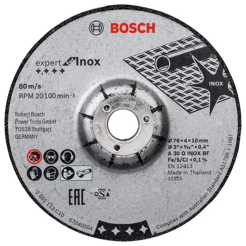 2 tarcze ścierne Expert for INOX, 76 x 4 x 10 mm A 30 Q INOX BF, 76mm, 4mm, 10mm Sprawdź teraz