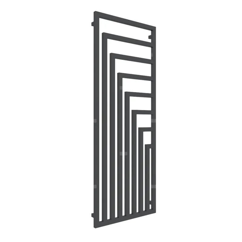 Bestseller Grzejnik drabinkowy TERMA ANGUS V, podłączenie YL, wym. 1780 x 680 mm, kolor metaliczna czerń, moc 1116W