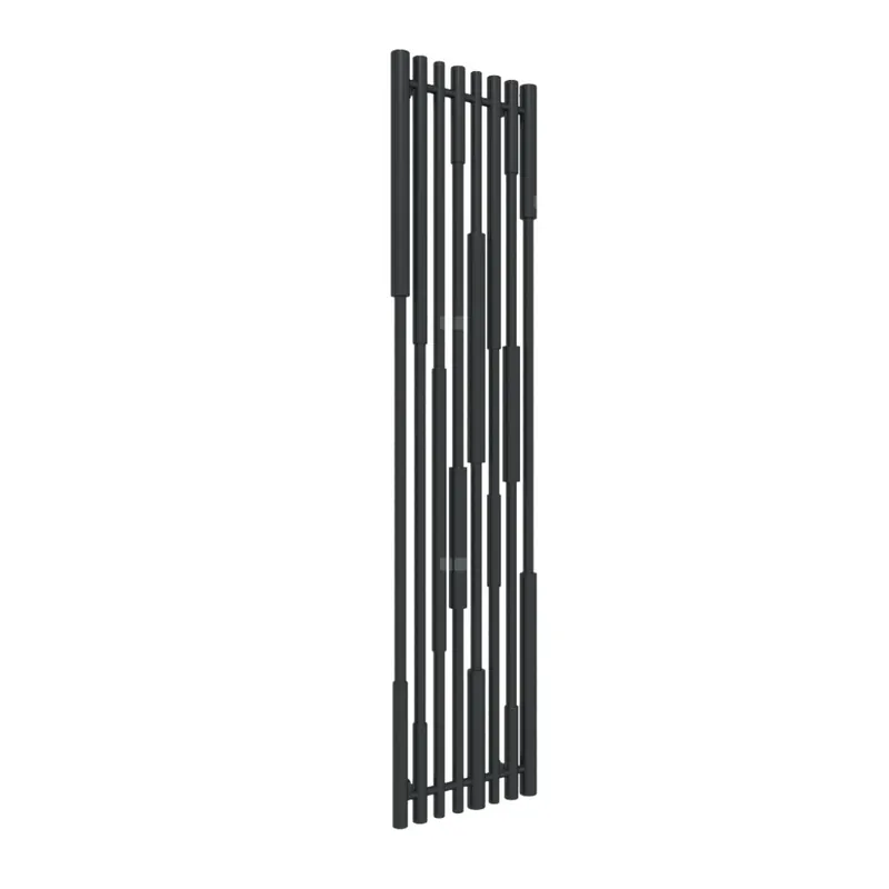 Bestseller Grzejnik drabinkowy TERMA Cane, podłączenie Z1, wym. 1600 x 390 mm, kolor czarny jak kruk połysk RAL9005, moc 670W